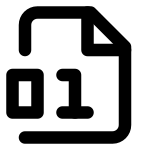 File Digit SVG Icon